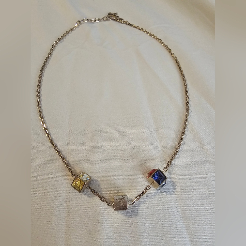 Authentic LV GAMBLE Multicolor Swarvoski Crystal Necklace